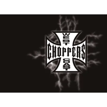 Tuning Vlaječka V37 kříž west coast Velikost: 20x14 cm