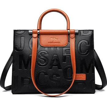 Crossbody kabelka s písmeny Barva: Hnědá