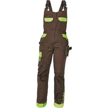 Dámské kalhoty CERVA KALHOTY LACL YOWIE DÁMSKÉ HNĚDÁ/ZELENÁ 34