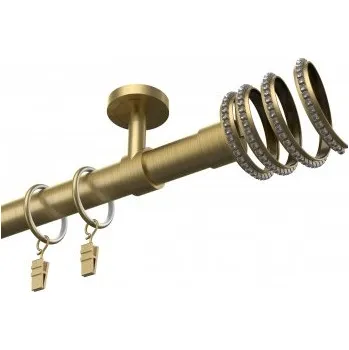 Kovová garnýž na strop EXCLUSIVE Antik Ø 28 mm - Crystal Spiral