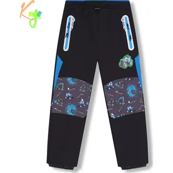 Chlapecké kalhoty Chlapecké softshellové kalhoty, zateplené - KUGO HK5613, černá / tyrkysové zipy Barva: Černá, Velikost: 98