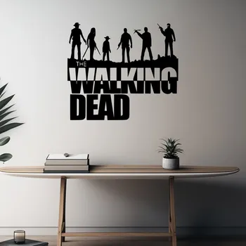 Samolepící dekorace Živá Zeď Samolepka na zeď The Walking Death Barva: černá