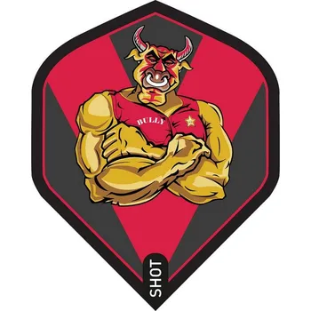 Letky na šipky Shot Michael Smith Bully Boy No2, červené