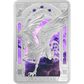 Stříbrná mince Harry Potter™ - Buckbeak (Klofan) (Magical Creatures) 1 Oz 2023 Color PROOF - (2.)