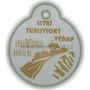 psí známka Známka kulatá s ouškem turistická č.852 - Známka kulatá s ouškem jednostranná