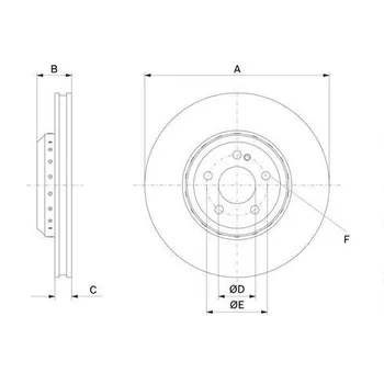 Brzdový kotouč BOSCH 0 986 479 G35