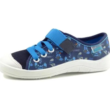 Dívčí bačkory Befado plátěnky 251 161 modrá, velikost 28