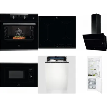 Set domácích spotřebičů ELECTROLUX KODEC75X2 + ELECTROLUX EIV634 + ELECTROLUX LFV316K + ELECTROLUX LMS2203EMX + ELECTROLUX EEM23100L + ELECTROLUX ENT6TF18S