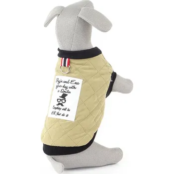 Obleček pro psa Vsepropejska Ara béžová prošitá bunda pro psa Barva: Béžová, Délka zad (cm): 44, Obvod hrudníku: 66 - 72 cm