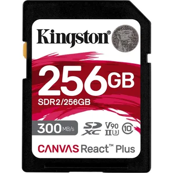 Paměťová karta Kingston Canvas React Plus SDXC 256 GB UHS-II U3 V90