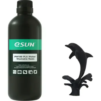 3D tisk PW100 PLA Water Washable Resin - vodou omyvatelný resin, Barva Černá