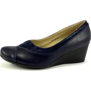 Dámské polobotky Obuv navy na klínku 900, velikost 37