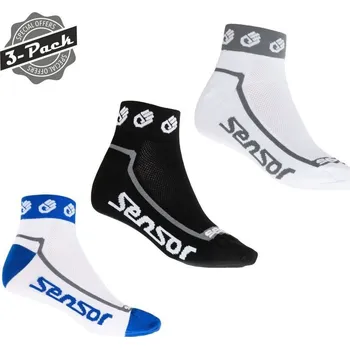 Pánské ponožky RACE LITE 3PACK HAND nízké sportovní ponožky Sensor 43-46 bílá / bílá