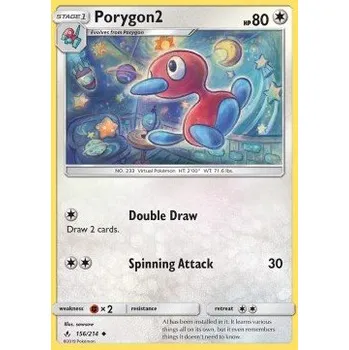 Volný čas Pokémon UNB 156/214 Porygon2 - Unbroken Bonds Stav: Excellent, Verze: NORMAL