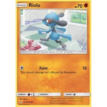 Volný čas Pokémon UNB 102/214 Riolu - Unbroken Bonds Stav: Excellent, Verze: NORMAL