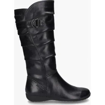 Dámské kozačky Černé nadměrné kozačky Josef Seibel, Naly 23, širší střih 43