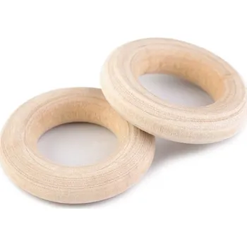 Lapač snů Dřevěný kroužek přírodní Ø24 mm