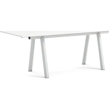 Psací stůl HAY Vysoký stůl Boa 280x110x95 cm, metallic grey / white laminate