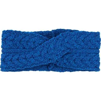 Čelenka Vlnka Vlněná překřížená čelenka Supersoft Merino modrá velikost Uni