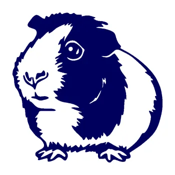 Samolepící dekorace SAMOLEPKA Morče 003 levá (23 - tmavě modrá) NA AUTO, NÁLEPKA, FÓLIE, POLEP, TUNING, VLASTNÍ TEXT, TISK, AUTOSAMOLEPKY.cz, POLEPY, OBRÁZEK, LOGO, SAMOLEPKY