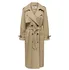 Dámský kabát Only Double Breasted Trenchcoat Brown/Tannin, XL