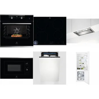 Set domácích spotřebičů ELECTROLUX KODEC75X2 + ELECTROLUX LIR60433B + ELECTROLUX LFG716X + ELECTROLUX LMS2203EMX + ELECTROLUX EEM23100L + ELECTROLUX ENT6TF18S