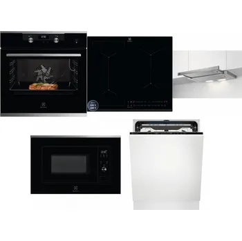 Set domácích spotřebičů ELECTROLUX KODEC75X2 + ELECTROLUX EIS62449 + ELECTROLUX LFP326S + ELECTROLUX LMS2203EMX + ELECTROLUX EEM69410L