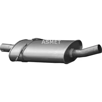 Tlumič výfuku Střední tlumič výfuku ASMET 01.067