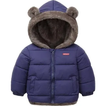 Dívčí bunda Dětská kašmírová zimní/podzimní bunda Barva: modrá, Velikost: 100/3 roky