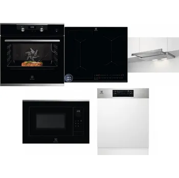 Set domácích spotřebičů ELECTROLUX KODEC75X2 + ELECTROLUX EIS62449 + ELECTROLUX LFP326S + ELECTROLUX LMS4253TMX + ELECTROLUX EEM48300IX
