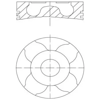 Motor automobilu Píst MAHLE 011 PI 00114 002
