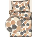 Povlečení hladká bavlna LUX - Agra - béžové 140x200 + 70x90 cm