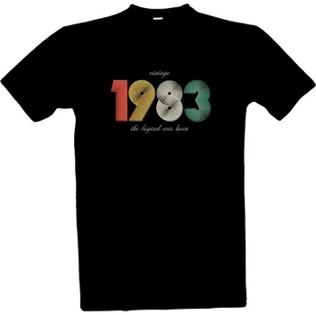 Tričko s potiskem Vintage legend 1983 pánské