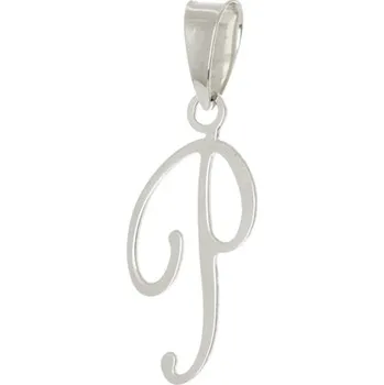 Přívěsek Přívěšek z bílého zlata písmeno P ZZ0926PBF + dárek zdarma