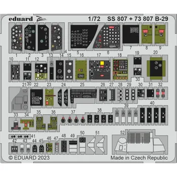 Plastikový model Eduard 1/72 B-29 (HOBBY 2000 / ACADEMY)