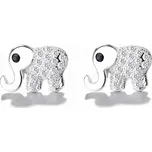 Majya Stříbrné náušnice ELEPHANTS Ag/; ≤1,51 g 10167