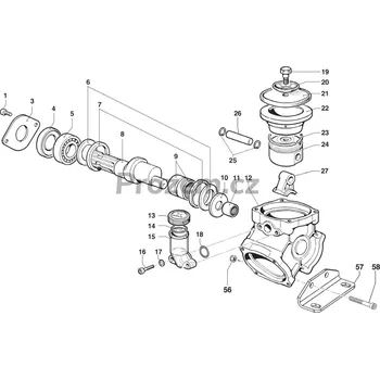 Čep nápravy Kulové ložisko Ø 40x47x16 mm pro Comet BP 105 K, BP 125 K, 0437004500