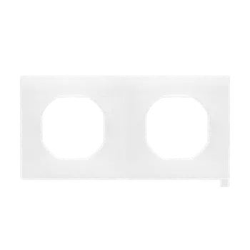 Elektrická zásuvka SIMON TU2 Těsnění IP44 pro rámeček 2 násobný (Nature, Duo, Line) bílá