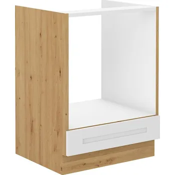 Kuchyňská skříňka Spodní skříňka na troubu LUNA artisan/bílá matná MDF 60 D GAZ BB