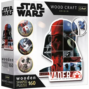 Hračka TREFL Wood Craft Origin puzzle Star Wars: Darth Vader 160 dílků