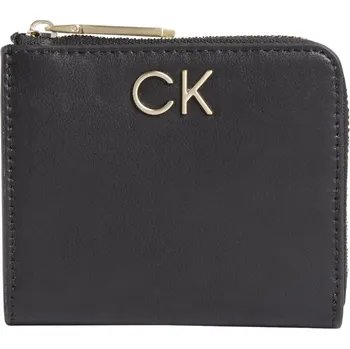Peněženka CALVIN KLEIN BEZPEČNÁ DÁMSKÁ PENĚŽENKA RE-LOCK ZA WALLET SM BLACK K60K611097 BAX