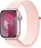 Apple Watch Series 9 41 mm, růžový hliník se světle růžovým provlékacím řemínkem