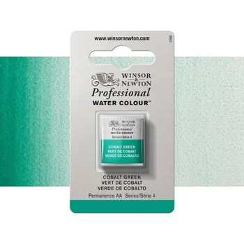 Vodová barva Akvarelová barva Winsor & Newton Professional, půlpánvička - Cobalt Green