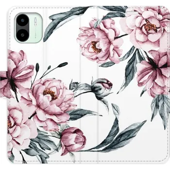 Pouzdro na mobilní telefon Flipové pouzdro iSaprio - Pink Flowers - Xiaomi Redmi A1 / A2