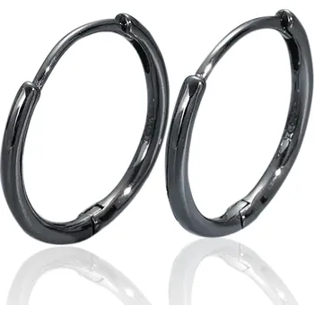 Náušnice Majya Stříbrné náušnice KARIN 18 mm black Ag/; ≤2,26 g 10444