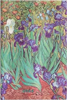 Diář Paperblanks Van Gogh’s týdenní 2024 Irises Mini Hor