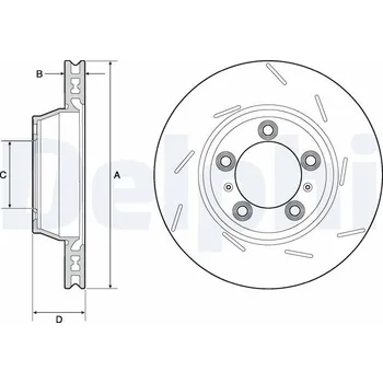 Brzdový kotouč Brzdový kotouč DELPHI BG9165C