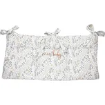 enie baby Mušelínový kapsář bílý s černými lístky