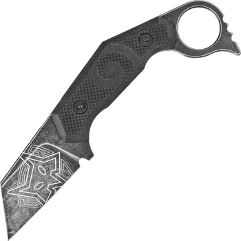 kapesní nůž FOX Knives FX-652 TOA Wihongi taktický nůž - karambit 7,5 cm, celočerný, G10, pouzdro Kydex