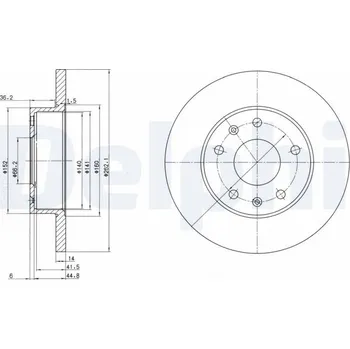 Brzdový kotouč Brzdový kotouč DELPHI BG3426